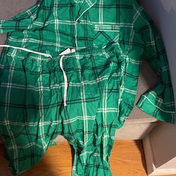 Men’s Green Christmas Set Pajamas