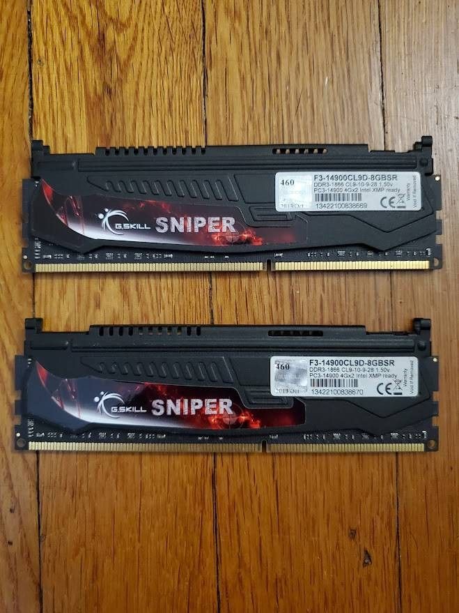 G. Skill 8GB RAM DDR3-1866 (4GBx2) F3-14900CL9D 8GBSR Desktop Memory RAM