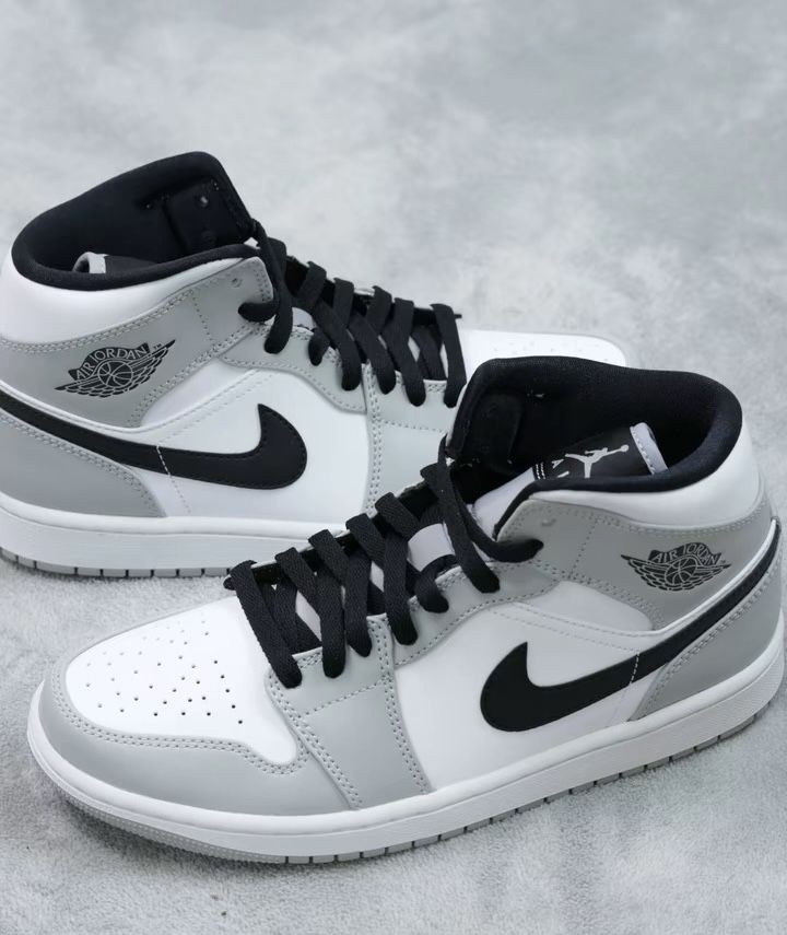 Men Air Jordan 1 Aj1 Gray Shoes
