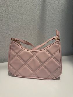 Pink Quilted Mini Shoulder Bag