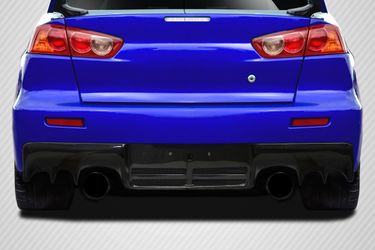 Blemished 2008-2015 Mitsubishi Lancer Evo X Carbon Creations DriTech OEM Look Rear Diffuser - 1 Piece