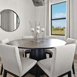 From Stage Model Home.Beautiful  And New Dinning Table 6 Chairs. 