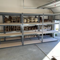 Shelving 48 in W x 18 in D Industrial Boltless Warehouse Storage Racks Similar to Uline Better Than Homedepot Lowes And Costco Delivery Available