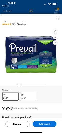 Prevail overnight underwear