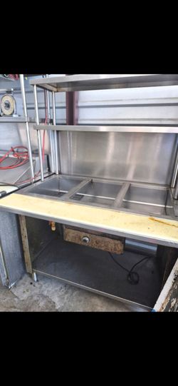 Electric steam table