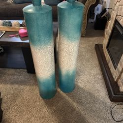Teal XL Vases 