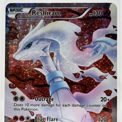 reshiram full art pokemon card {015/068}Reshiram V RR Evolves from null Type Reshiram (Full Art Promo) XY74
