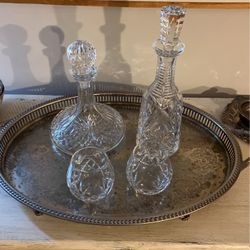 Waterford crystal Decanters And Glasses