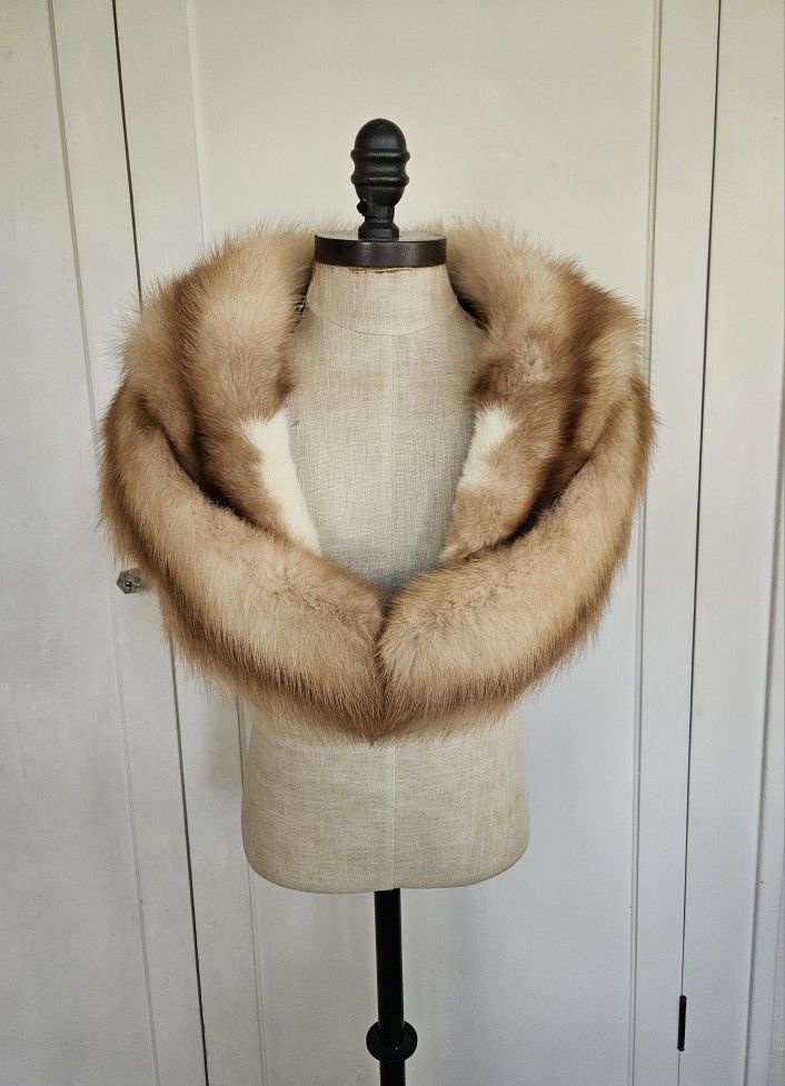 Real Canadian Sable Fur Stole Shoulder Wrap Bridal NO OFFERS
