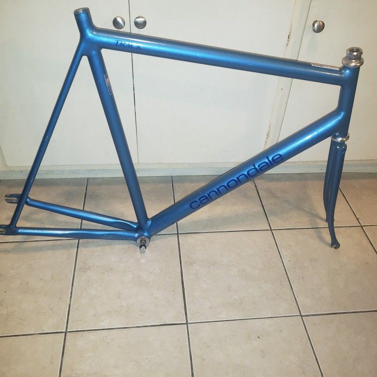 1993 Cannondale Glacier Blue Track Bike 65cm