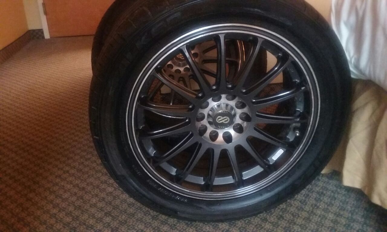 17" Rims and Tires (Ennel)(4 of them)