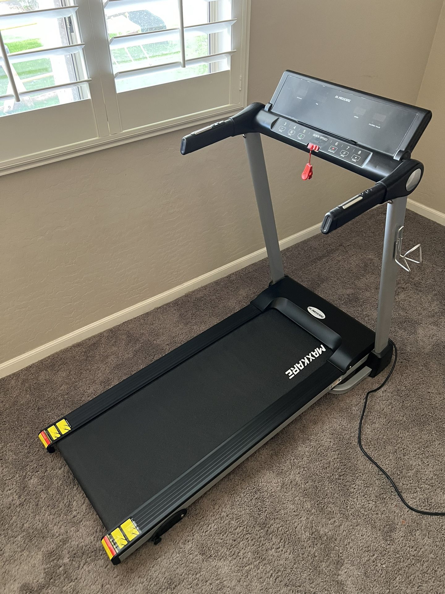 Maxkare Electric Folding Treadmill 16" Wide Electric Treadmill 3 Levels