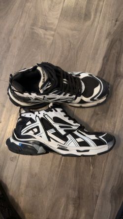 Black and White Balenciaga Runners