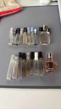 Luxury perfume sample lot - $20 / 9 each