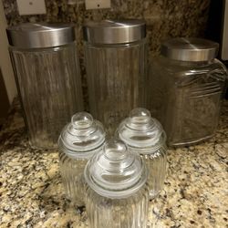 Glass Storage Jars 