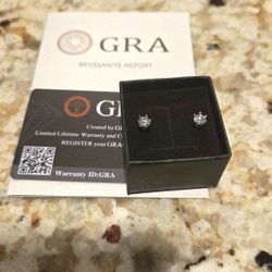 0.5 CT Moissanite Earings 