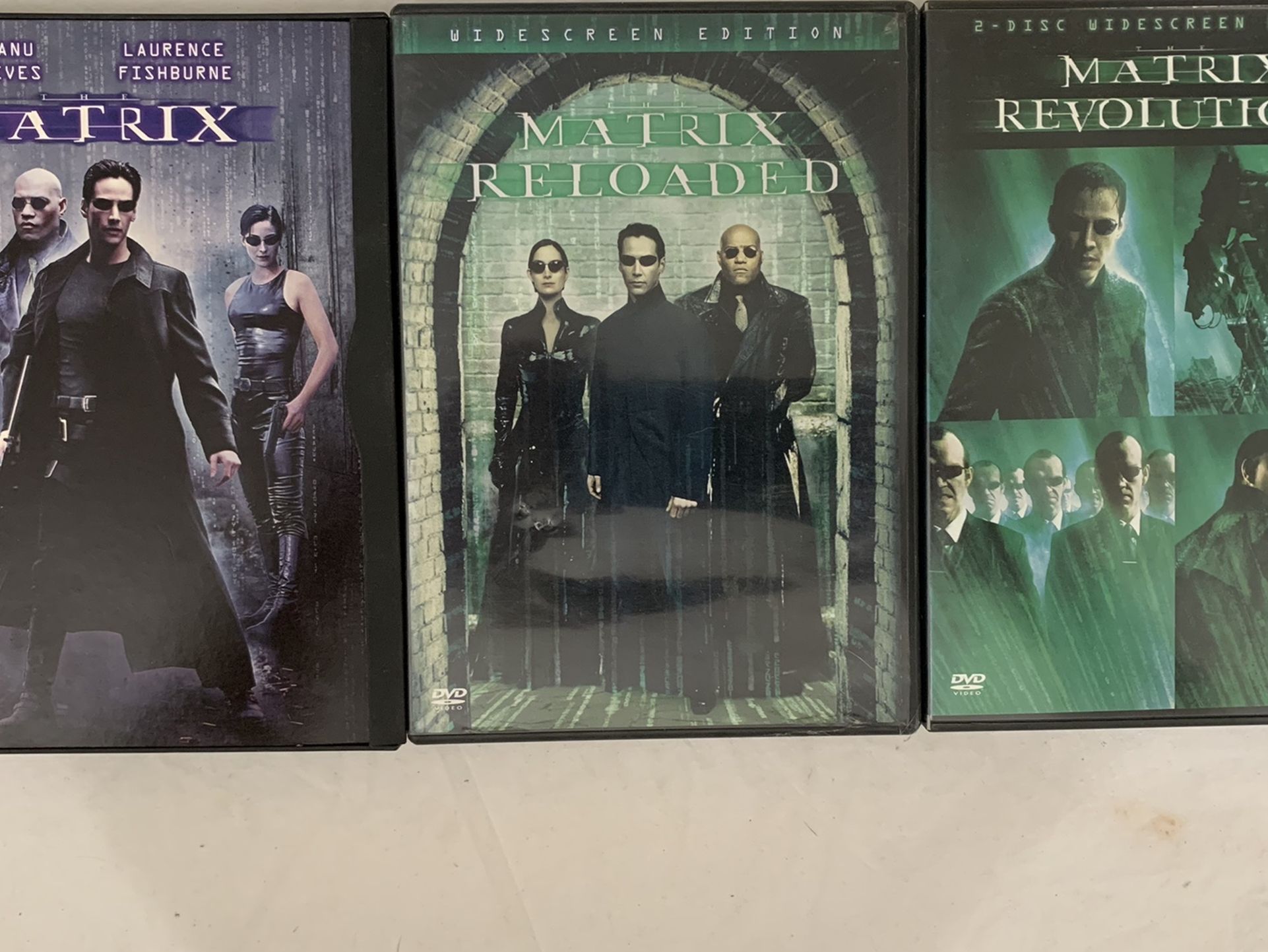 All 3 Matrix Movies- 5 DVDs Total