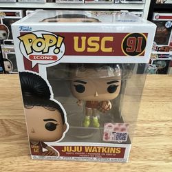 Juju Watkins Cardinal #12 Jersey Funko Pop #91 Icons USC Basketball Trojans