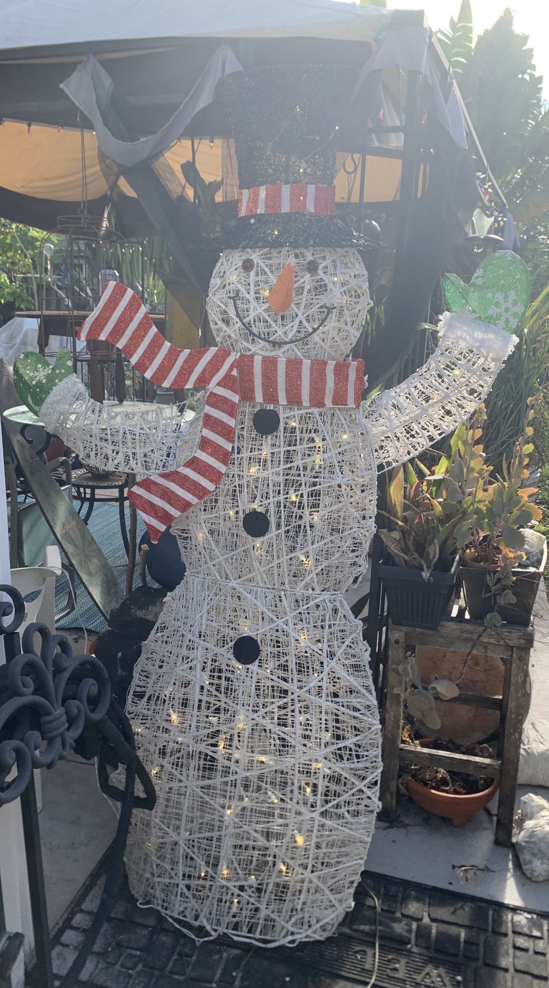 Giant 7 Ft Tall Snowman Christmas Decoration