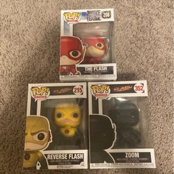 Flash, Reverse Flash, And Zoom Funk Pops (will Not Be Sold Separately)