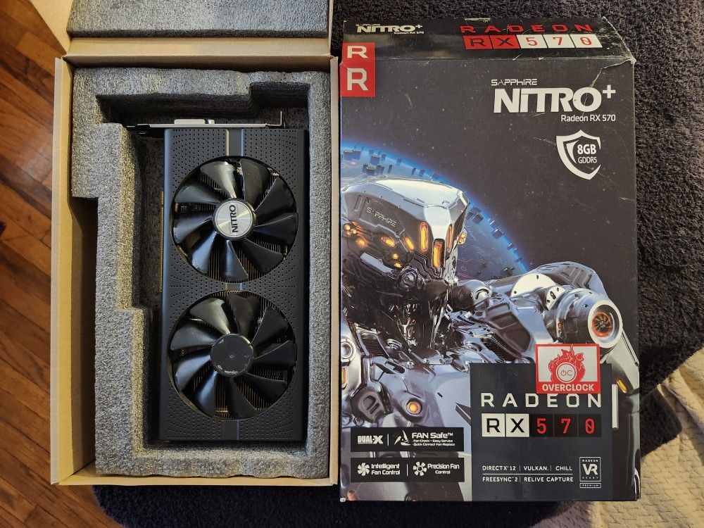 SAPPHIRE NITRO Radeon RX 570 8GB For Repair Or Parts