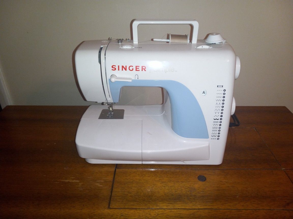 Singer Sewing Machine & Cabinet