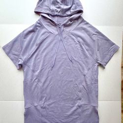 Athleta Womans M Lavender Purple Sweatshirt Hoodie Dress Coverup  NWOT