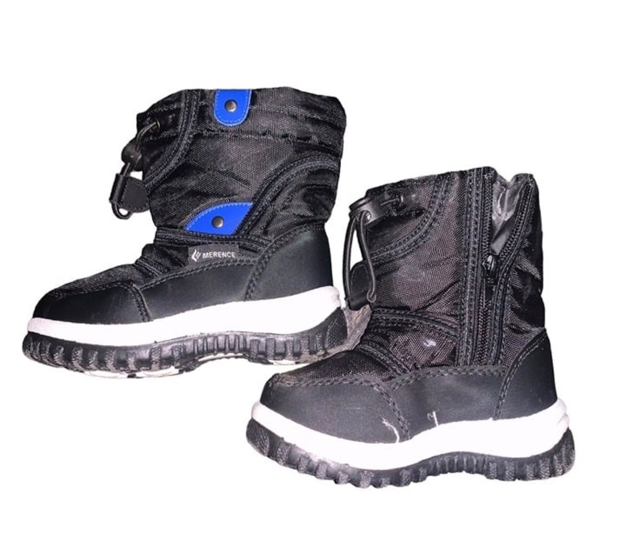 Merence Lined Black Snow Winter Toddler Boots