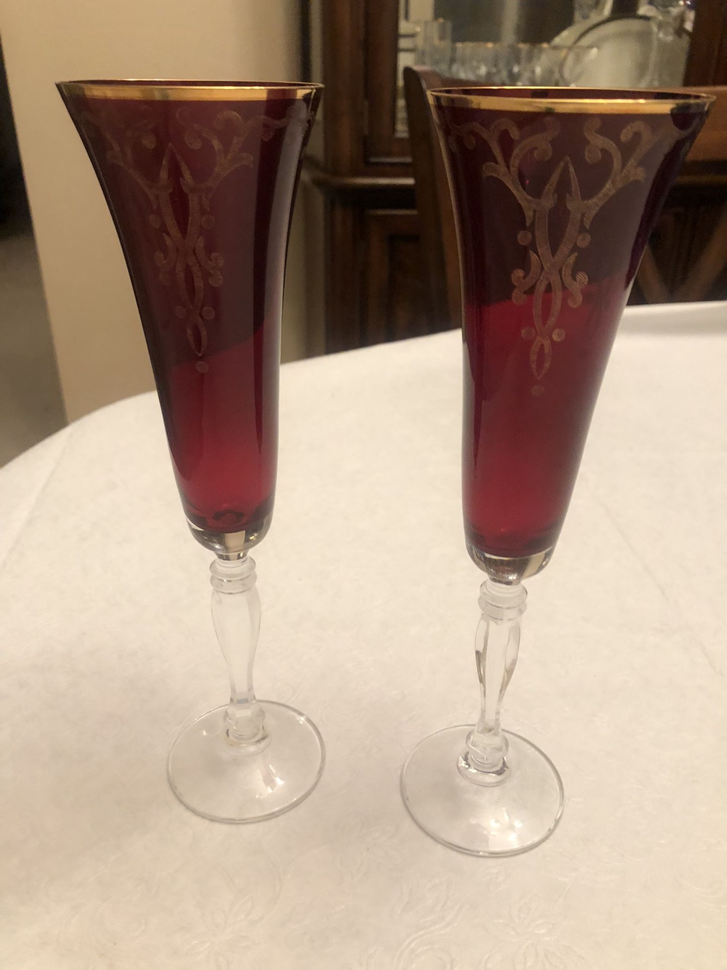 Lenox Holiday Wine Flutes
