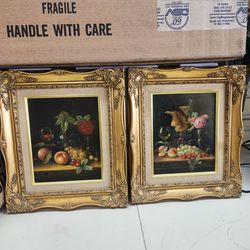 Signed oil on board still life