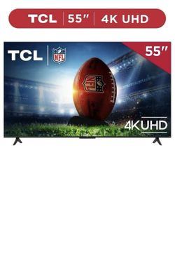 TCL 55” Flat Screen TV, Model 55S451, 4K w Roku TV, EXC w Extras
