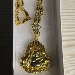 24K Gold Plated Buddha Necklace