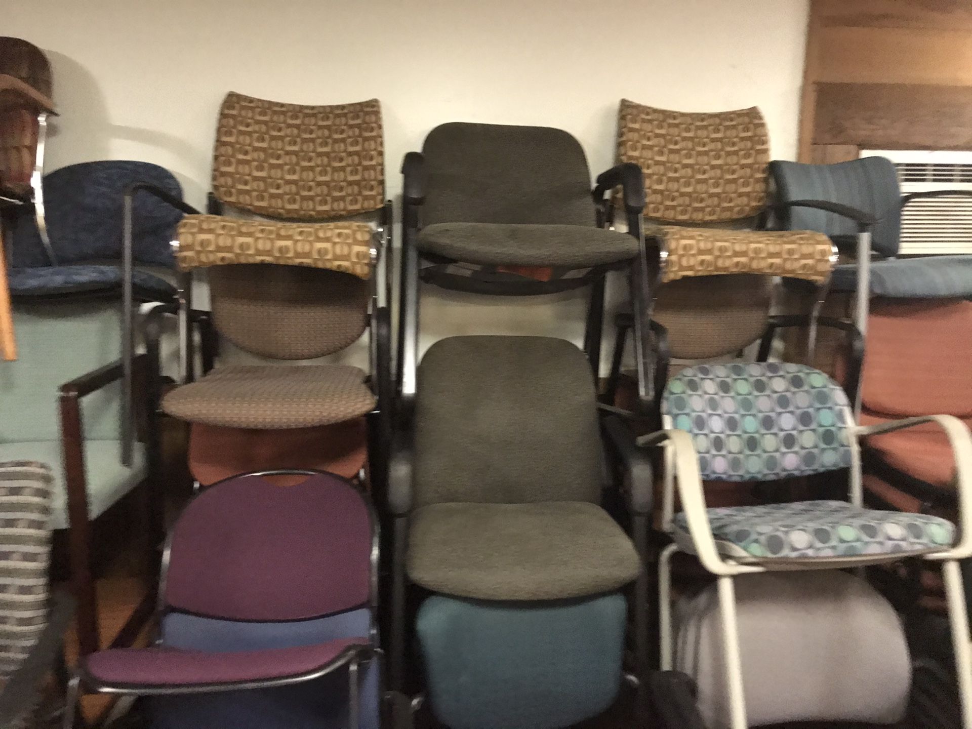 Guest Chairs $29 each. Chairs Stackable . Chairs $29 each