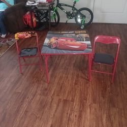 Toddler Cars table & Chair Set