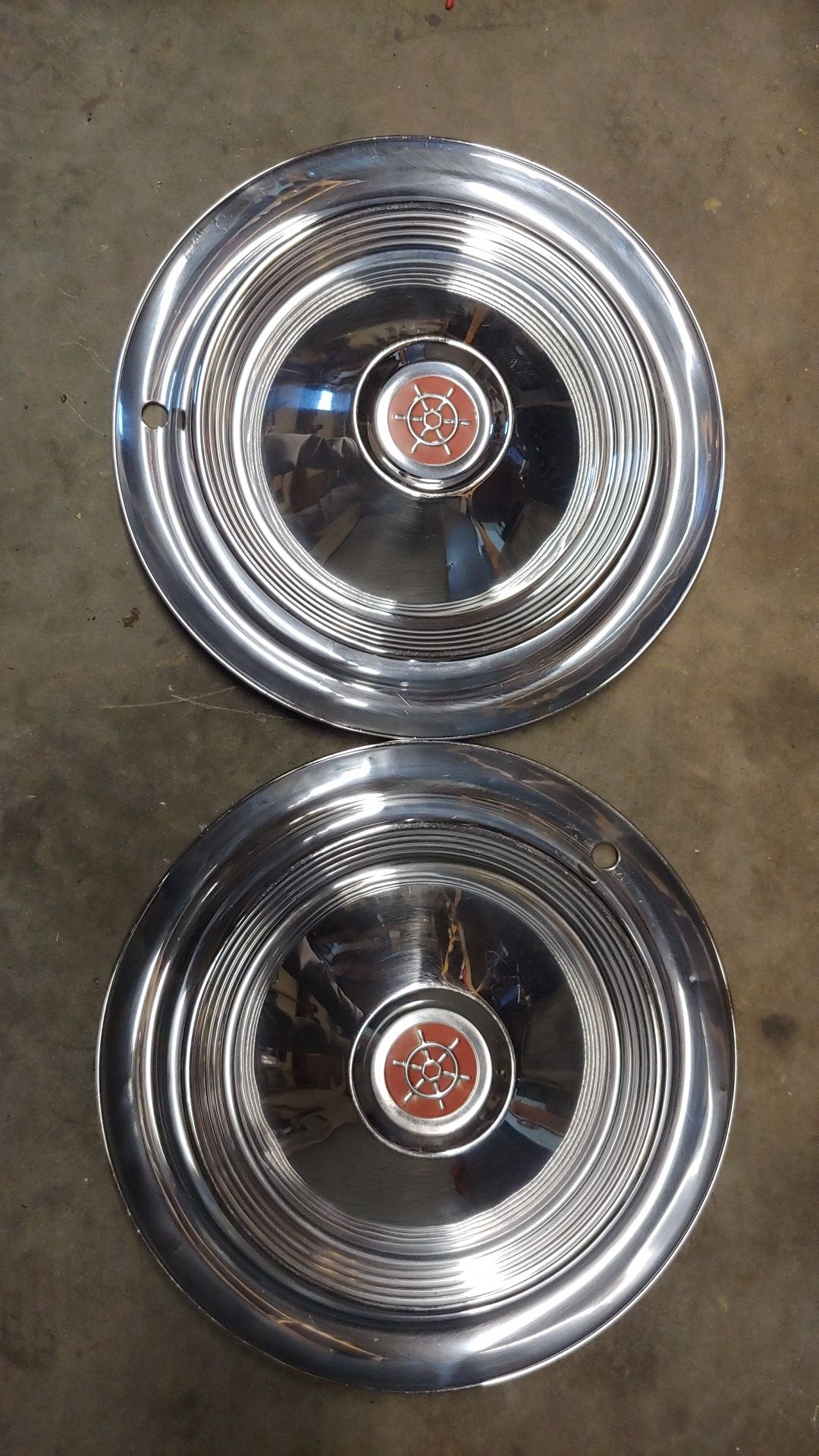 1955 1956 1957 Packard Clipper hubcaps.
