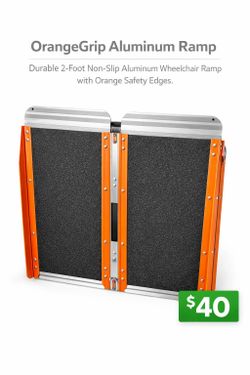 2 feet OrangeGrip Aluminum Ramp