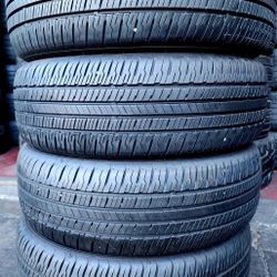 4 USED TIRES DUNLOP 225/60/18