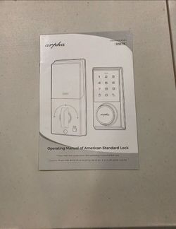 Arpha D301K Bluetooth Smart Lock Manual