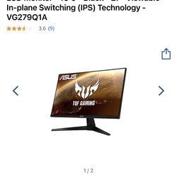 Asus tuff gaming monitor 27in