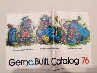 Vintage 1976 Gerry Built Outdoor Gear Catalog