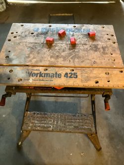 Workmate portable work bench with built in vice