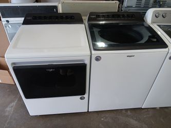Whirlpool Set High Efficiency Washer Electric Dryer 