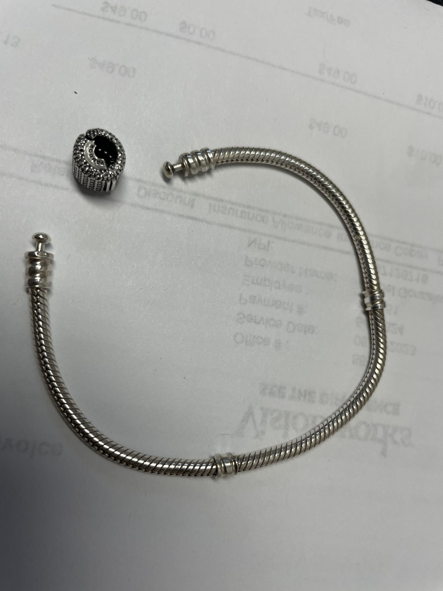 Pandora Pavé Clasp Snake Chain Bracelet (broken clasp) (warranty in Lithuania)18