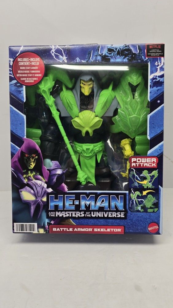 Masters Of The Universe Deluxe Netflix Skeletor Large 8.5" Action Figure MOTU Battle Armor Mattel