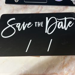 Save The Date Standing Chalkboard