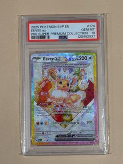 Eevee ex 174 Sv: Scarlet & Violet Black Star Promo Cards Holo PSA 10