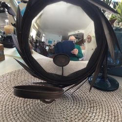 Wall Hanging..mirror Attached Candle Holder ..lovely