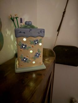 Vintage blueberry tea light lantern