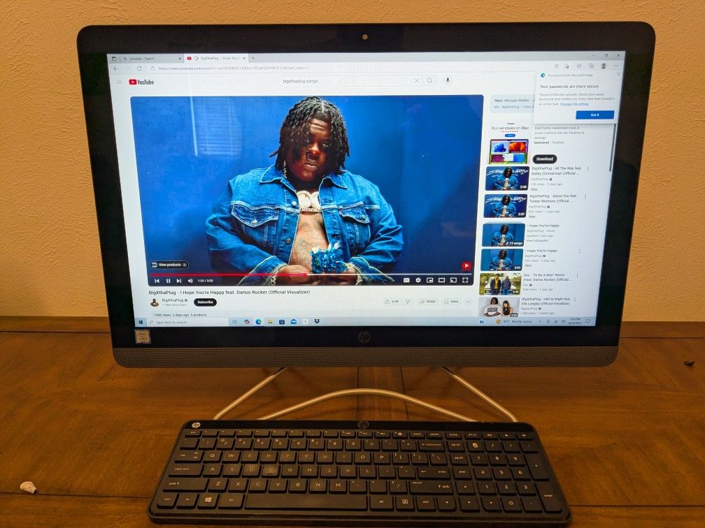 HP All In One Monitor And Touch ScreenWith Keyboard