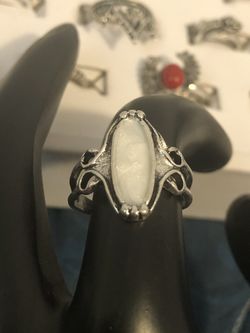 Elegant stainless steel ring size 7